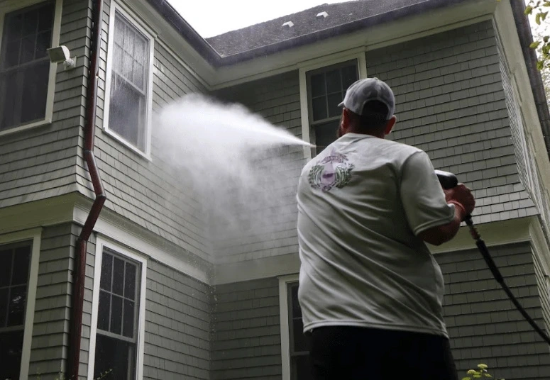 Commercial pressure washing service by Cleveland Power Washing at Cleveland business
